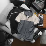 Áo Thun Cổ Bẻ Phối Màu Và Thêu Chữ Discipline (Có Size 3XL)