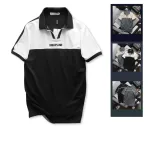 Áo Thun Cổ Bẻ Phối Màu Và Thêu Chữ Discipline (Có Size 3XL)