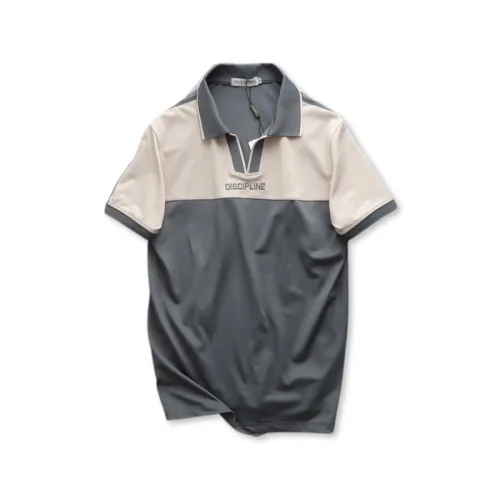 Áo Thun Cổ Bẻ Phối Màu Và Thêu Chữ Discipline (Có Size 3XL)
