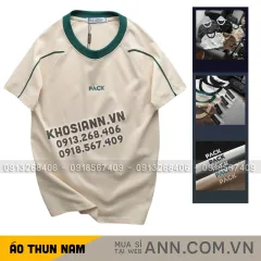 Áo Thun Nam Cổ Tròn - Áo Nam In Chữ Pack Phối Màu Trẻ Trung Năng Động (Size Từ M Đến XXL)