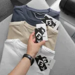 Áo Thun Cổ Tròn Nam Thêu Logo Trước Ngực (Có Size 3x)