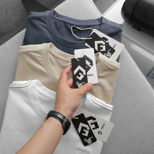 Áo Thun Cổ Tròn Nam Thêu Logo Trước Ngực (Có Size 3x)