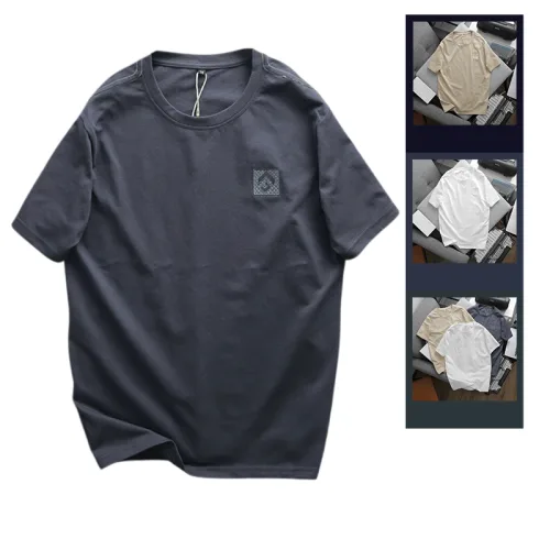 Áo Thun Cổ Tròn Nam Thêu Logo Trước Ngực (Có Size 3x)