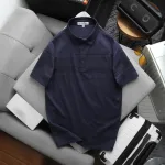 Áo Thun Polo Nam - Áo Thun Nam Cổ Bẻ Phối Sọc In Hình Cây Dừa Trước Ngực Size Từ 45-95kg