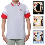 Áo Thun Nam Cá Sấu Polo Tay Ngắn Phối