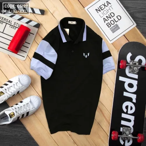 Áo Thun Nam Cá Sấu Polo Tay Ngắn Phối
