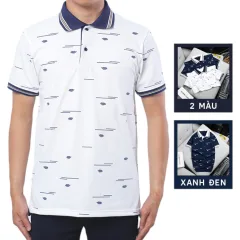Áo Thun Nam Polo Cá Sấu Viền Bo In Họa Tiết Cao Cấp (Có Size 3XL)