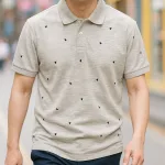 Áo Thun Nam Có Cổ Polo In Hình Tam Giác