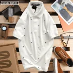 Áo Thun Nam Có Cổ Polo In Hình Tam Giác