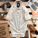 Áo Thun Nam Có Cổ Polo In Hình Tam Giác