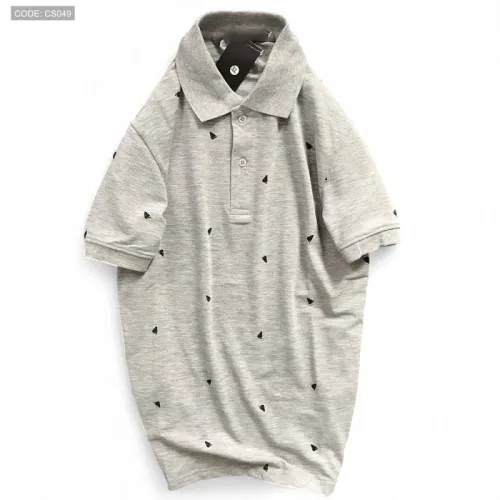 Áo Thun Nam Có Cổ Polo In Hình Tam Giác