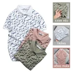 Áo Thun Nam Cá Sấu Poly In Chữ Cái (Có size 3x)