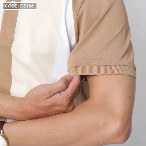Áo thun nam cá sấu poly sọc đứng cổ điển (có size 3x)