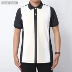 Áo thun nam cá sấu poly sọc đứng cổ điển (có size 3x)