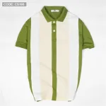 Áo thun nam cá sấu poly sọc đứng cổ điển (có size 3x)