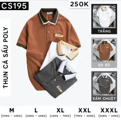 Áo Thun Nam Cá Sấu Poly Thêu Logo GTR (Có size 3x)