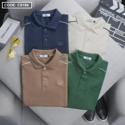 Áo Thun Nam Polo Cá Sấu Thêu Logo Phối Màu (Có Size 3XL)