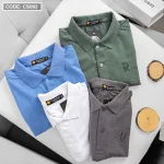 Áo Thun Nam Có Cổ Polo Thêu Chữ R