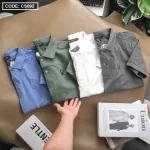 Áo Thun Nam Có Cổ Polo Thêu Chữ R