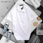 Áo Thun Nam Có Cổ Polo Thêu Chữ R