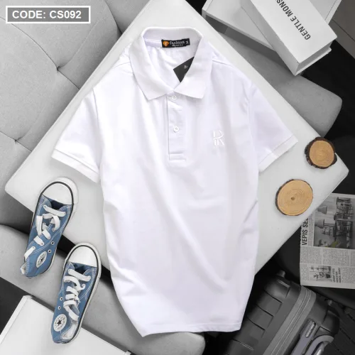Áo Thun Nam Có Cổ Polo Thêu Chữ R