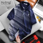 Áo thun nam cổ bẻ chấm bi