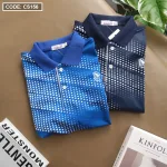 Áo thun nam cổ bẻ chấm bi