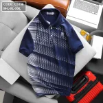 Áo thun nam cổ bẻ chấm bi