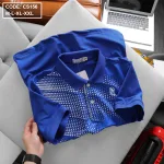 Áo thun nam cổ bẻ chấm bi