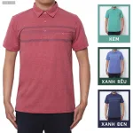 Áo Thun Nam Tay Ngắn Có Cổ Có Túi Thun Cotton Đốm