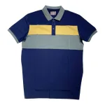 Áo Thun Nam Cổ Bẻ Họa Tiết Hai Sọc Viền Bo Tay Áo Bền Đẹp (Có Size 3XL)