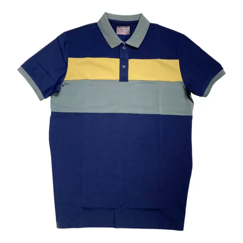 Áo Thun Nam Cổ Bẻ Họa Tiết Hai Sọc Viền Bo Tay Áo Bền Đẹp (Có Size 3XL)