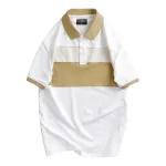 Áo Thun Nam Cổ Bẻ Họa Tiết Hai Sọc Viền Bo Tay Áo Bền Đẹp (Có Size 3XL)