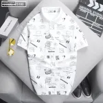 Áo Thun Nam Cổ Bẻ In Hình Họa Tiết (Có Size 3XL)