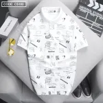 Áo Thun Nam Cổ Bẻ In Hình Họa Tiết (Có Size 3XL)
