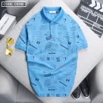 Áo Thun Nam Cổ Bẻ In Hình Họa Tiết (Có Size 3XL)