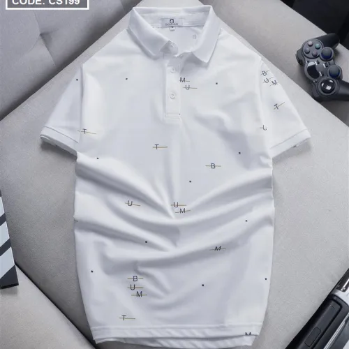 Áo Thun Nam Cổ Bẻ In Hoạ Tiết Chữ (Có Size 3x)