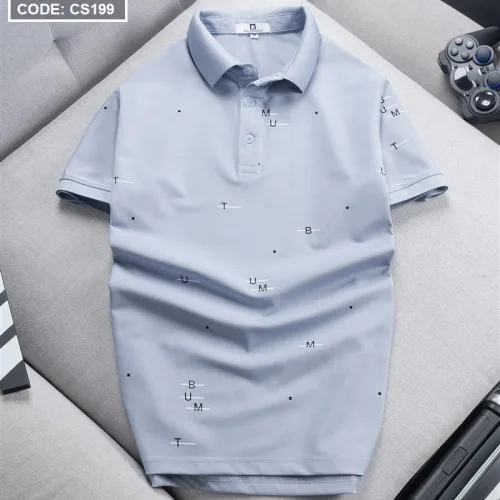 Áo Thun Nam Cổ Bẻ In Hoạ Tiết Chữ (Có Size 3x)