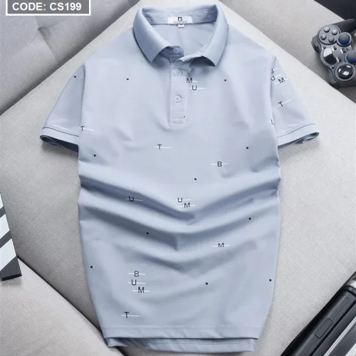 Áo Thun Nam Cổ Bẻ In Hoạ Tiết Chữ (Có Size 3x)