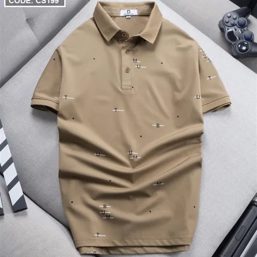 Áo Thun Nam Cổ Bẻ In Hoạ Tiết Chữ (Có Size 3x)