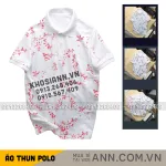 Áo Thun Nam Cổ Bẻ In Họa Tiết Lá Độc Đáo Big Size