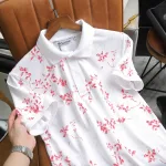 Áo Thun Nam Cổ Bẻ In Họa Tiết Lá Độc Đáo Big Size
