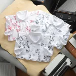 Áo Thun Nam Cổ Bẻ In Họa Tiết Lá Độc Đáo Big Size