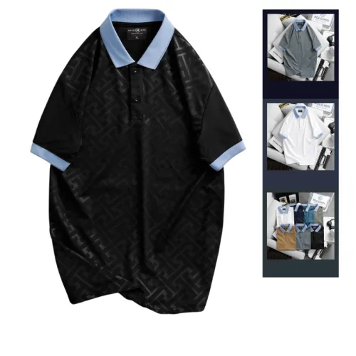 Áo Thun Nam Cổ Bẻ In Họa Tiết Độc Đáo (Có Size 3XL)