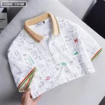 Áo Thun Nam Cổ Bẻ In Hoạ Tiết Viền Bo Màu (Có size 3x)