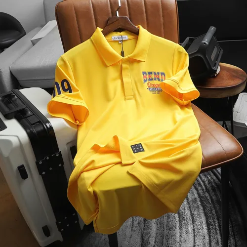 Áo Thun Nam Cổ Bẻ In Logo Trước Ngực Và Tay Áo (Có Size 3X)