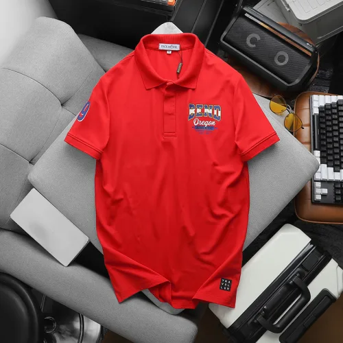 Áo Thun Nam Cổ Bẻ In Logo Trước Ngực Và Tay Áo (Có Size 3X)