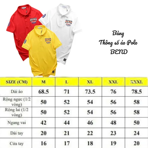 Áo Thun Nam Cổ Bẻ In Logo Trước Ngực Và Tay Áo (Có Size 3X)