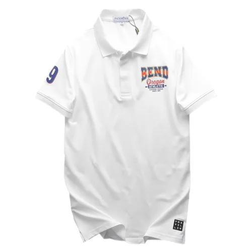 Áo Thun Nam Cổ Bẻ In Logo Trước Ngực Và Tay Áo (Có Size 3X)
