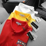 Áo Thun Nam Cổ Bẻ In Logo Trước Ngực Và Tay Áo (Có Size 3X)